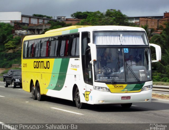 Empresa Gontijo de Transportes 12015 na cidade de Salvador, Bahia, Brasil, por Felipe Pessoa de Albuquerque. ID da foto: 1304724.