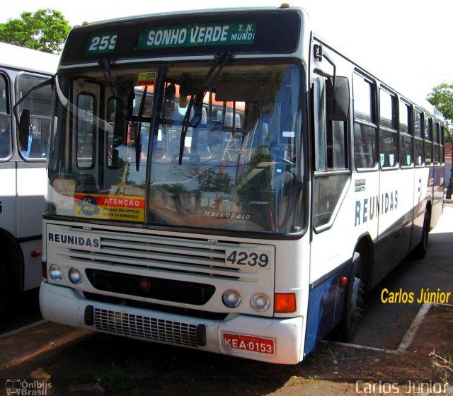 Viação Reunidas 4239 na cidade de Goiânia, Goiás, Brasil, por Carlos Júnior. Número da foto: #1304771.