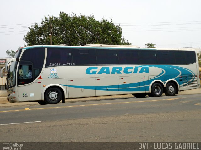 Viação Garcia 7551 na cidade de Imbaú, Paraná, Brasil, por Lucas Gabriel. ID da foto: 1303879.