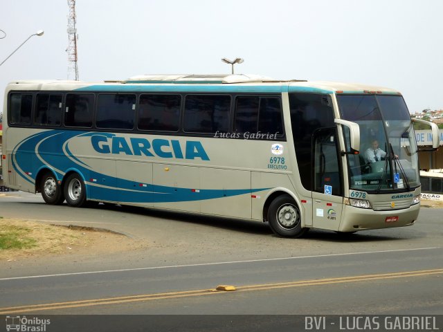 Viação Garcia 6978 na cidade de Imbaú, Paraná, Brasil, por Lucas Gabriel. ID da foto: 1303892.