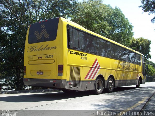 Viação Itapemirim 45203 na cidade de São Paulo, São Paulo, Brasil, por Luiz Gustavo Goncalves. ID da foto: 1307359.