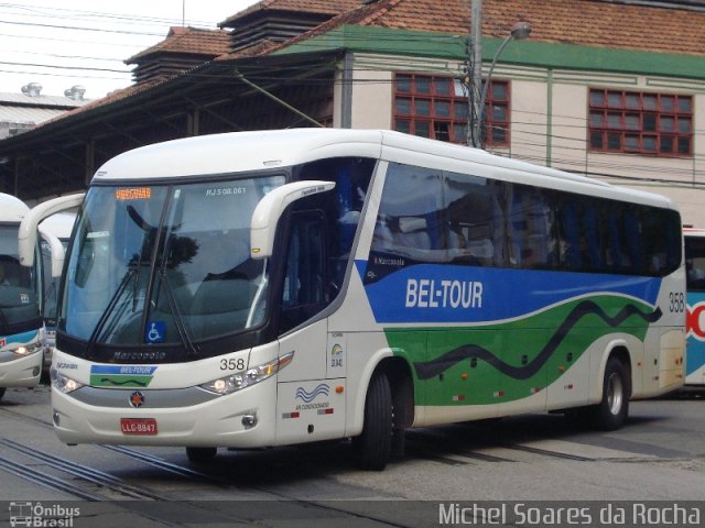 Bel-Tour Transportes e Turismo 358 na cidade de Rio de Janeiro, Rio de Janeiro, Brasil, por Michel Soares da Rocha. Número da foto: #1306996.