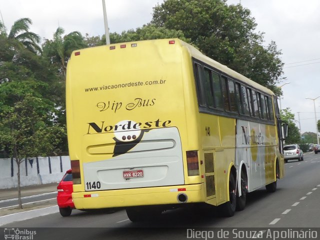 Viação Nordeste 1140 na cidade de Fortaleza, Ceará, Brasil, por Diego  de Souza. Número da foto: #1307051.