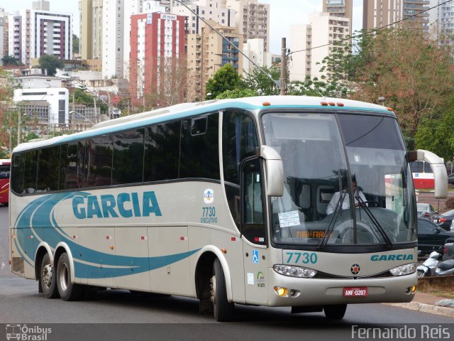 Viação Garcia 7730 na cidade de Ribeirão Preto, São Paulo, Brasil, por Fernando Reis. ID da foto: 1310078.