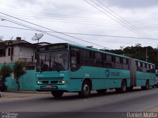 Insular Transportes Coletivos 5036 na cidade de Florianópolis, Santa Catarina, Brasil, por Daniel Motta. Número da foto: #1311529.