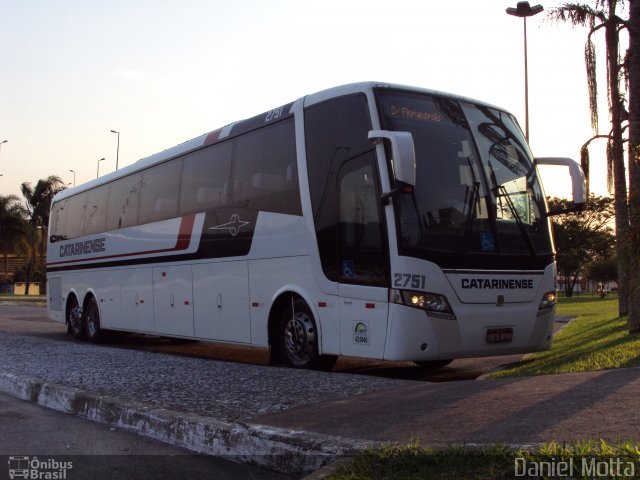 Auto Viação Catarinense 2751 na cidade de Florianópolis, Santa Catarina, Brasil, por Daniel Motta. Número da foto: #1311604.