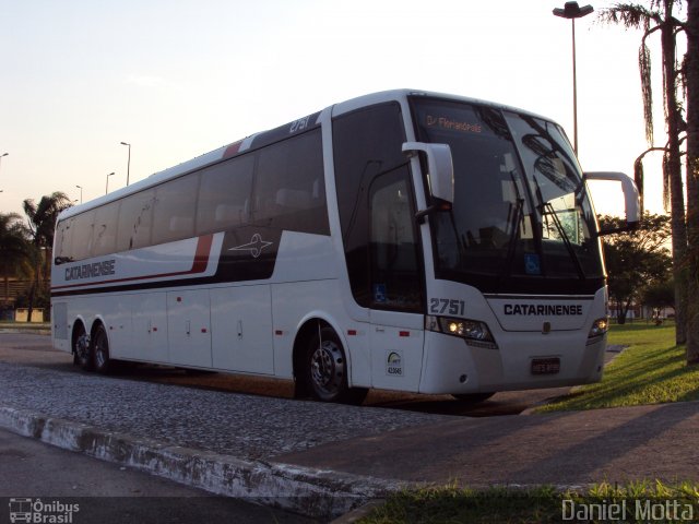 Auto Viação Catarinense 2751 na cidade de Florianópolis, Santa Catarina, Brasil, por Daniel Motta. ID da foto: 1311604.