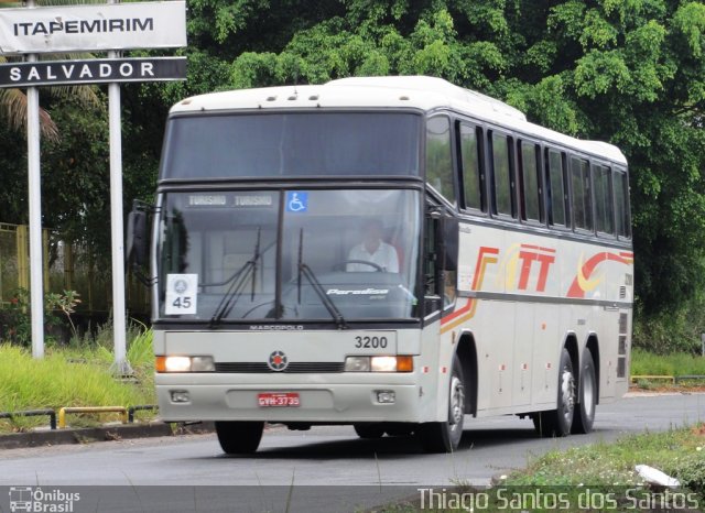 ATT - Atlântico Transportes e Turismo 3200 na cidade de Salvador, Bahia, Brasil, por Thiago Santos. ID da foto: 1312883.