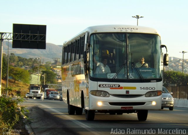 Saritur - Santa Rita Transporte Urbano e Rodoviário 14800 na cidade de Belo Horizonte, Minas Gerais, Brasil, por Adão Raimundo Marcelino. Número da foto: #1313381.