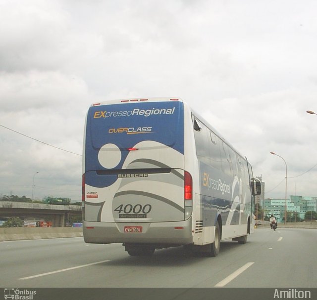 Expresso Regional 4000 na cidade de Osasco, São Paulo, Brasil, por Amilton Roberto. ID da foto: 1257512.