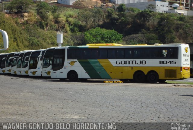 Empresa Gontijo de Transportes 11045 na cidade de Belo Horizonte, Minas Gerais, Brasil, por Wagner Gontijo Várzea da Palma-mg. Número da foto: #1314158.