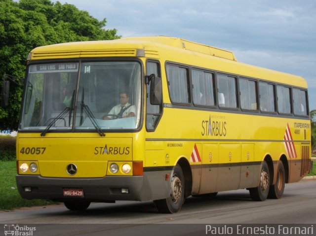 Viação Itapemirim 40057 na cidade de Aliança do Tocantins, Tocantins, Brasil, por Paulo Ernesto. ID da foto: 1315496.