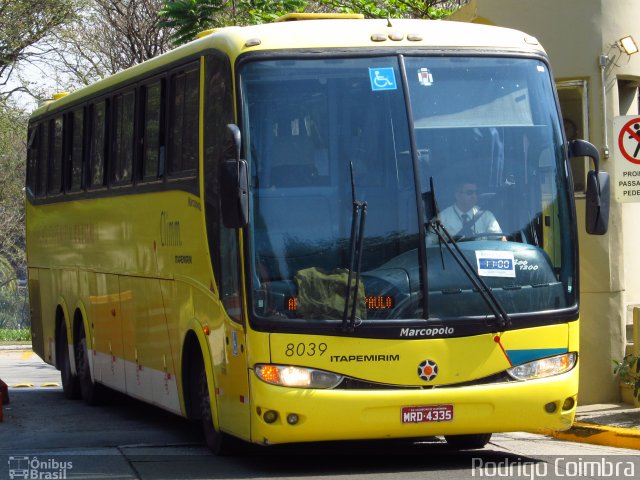 Viação Itapemirim 8039 na cidade de São Paulo, São Paulo, Brasil, por Rodrigo Coimbra. ID da foto: 1314803.