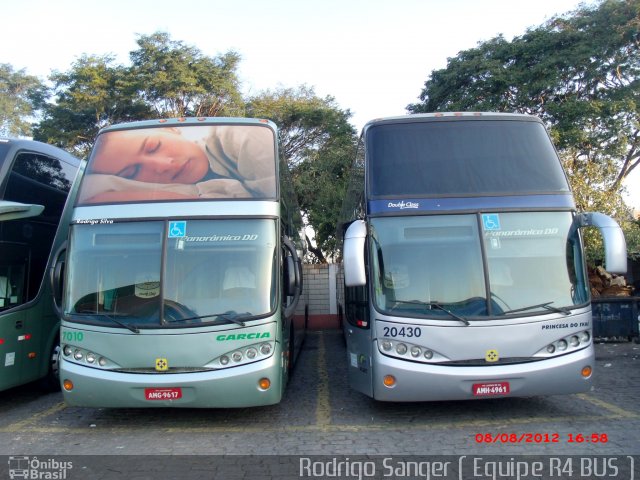 Viação Garcia 7010 na cidade de São Paulo, São Paulo, Brasil, por Rodrigo S. G Busólogo do Brasil. Número da foto: #1315506.