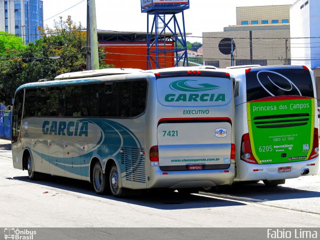 Viação Garcia 7421 na cidade de São Paulo, São Paulo, Brasil, por Fabio Lima. ID da foto: 1314360.