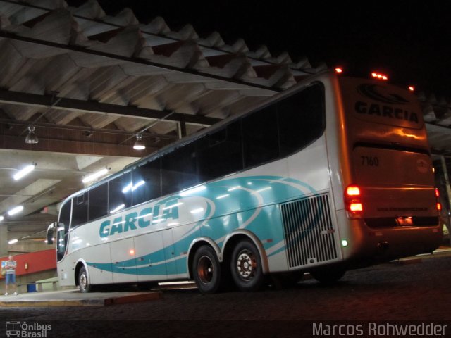 Viação Garcia 7160 na cidade de Americana, São Paulo, Brasil, por Marcos Rohwedder. ID da foto: 1314060.