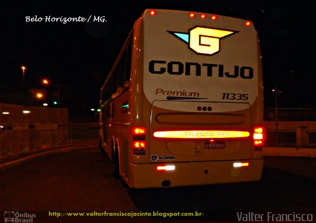 Empresa Gontijo de Transportes 11335 na cidade de Belo Horizonte, Minas Gerais, Brasil, por Valter Francisco. Número da foto: #1259501.