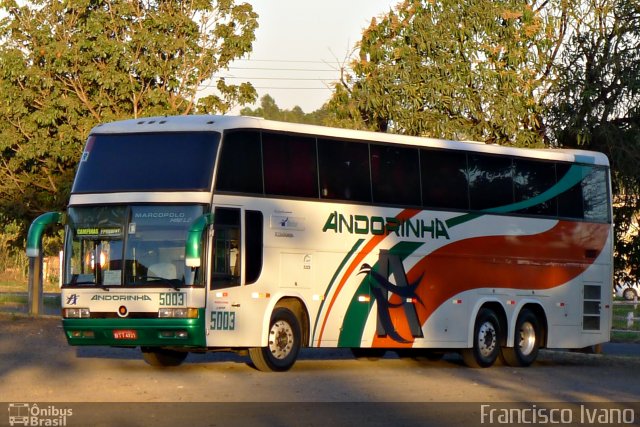 Empresa de Transportes Andorinha 5003 na cidade de Assis, São Paulo, Brasil, por Francisco Ivano. ID da foto: 1260443.