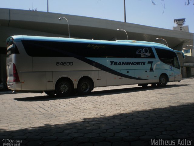 Transnorte - Transporte e Turismo Norte de Minas 84600 na cidade de Belo Horizonte, Minas Gerais, Brasil, por Matheus Adler. Número da foto: #1261481.