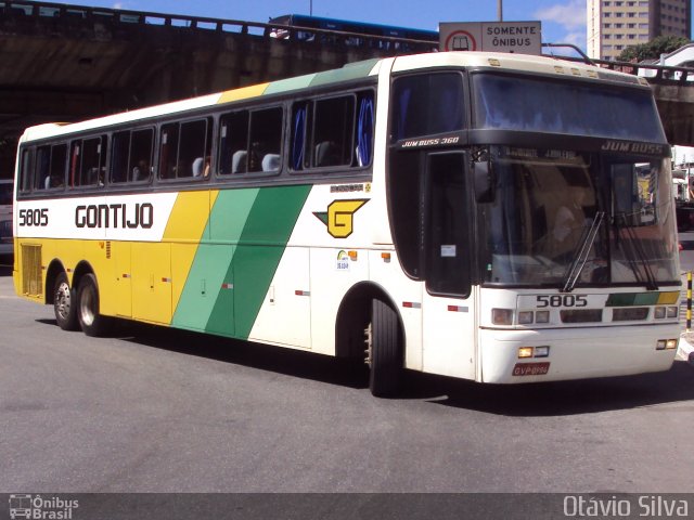 Empresa Gontijo de Transportes 5805 na cidade de Belo Horizonte, Minas Gerais, Brasil, por Otávio Silva. ID da foto: 1261309.