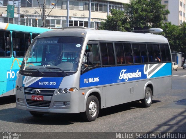 Auto Ônibus Fagundes RJ 101.015 na cidade de São Gonçalo, Rio de Janeiro, Brasil, por Michel Soares da Rocha. ID da foto: 1262306.