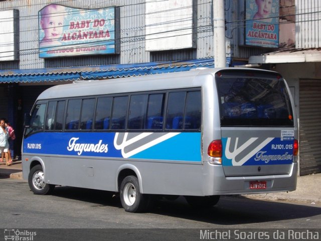 Auto Ônibus Fagundes RJ 101.015 na cidade de São Gonçalo, Rio de Janeiro, Brasil, por Michel Soares da Rocha. ID da foto: 1262308.