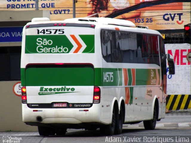 Cia. São Geraldo de Viação 14575 na cidade de Santos, São Paulo, Brasil, por Adam Xavier Rodrigues Lima. Número da foto: #1261215.