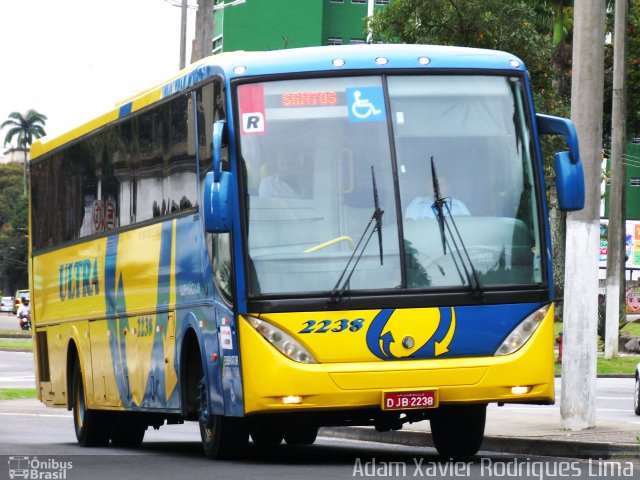 Viação Ultra 2238 na cidade de Santos, São Paulo, Brasil, por Adam Xavier Rodrigues Lima. Número da foto: #1261208.