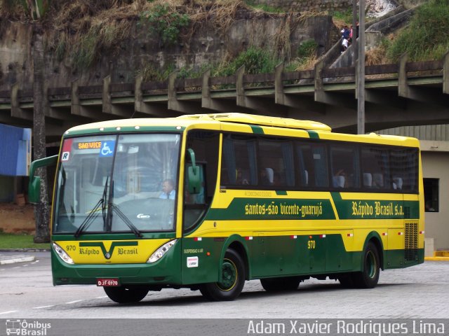 Viação Rápido Brasil 970 na cidade de Santos, São Paulo, Brasil, por Adam Xavier Rodrigues Lima. Número da foto: #1261218.