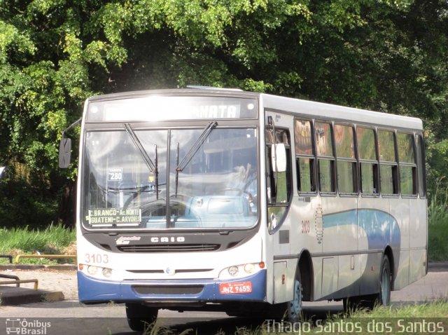 Capital Transportes Urbanos 3103 na cidade de Salvador, Bahia, Brasil, por Thiago Santos. Número da foto: #1261653.