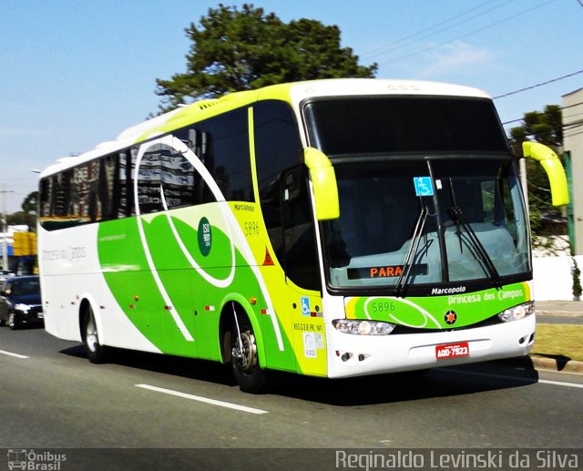 Expresso Princesa dos Campos 5896 na cidade de Curitiba, Paraná, Brasil, por Reginaldo Levinski da Silva. Número da foto: #1262845.