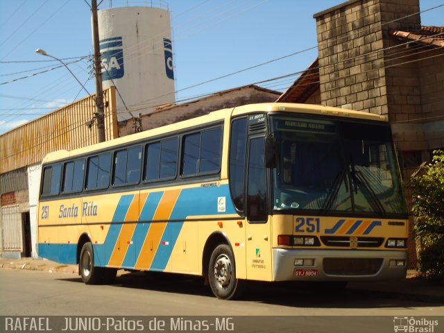 Expresso Santa Rita 251 na cidade de Patos de Minas, Minas Gerais, Brasil, por RAFAEL  JUNIO FONSECA. Número da foto: #1264251.