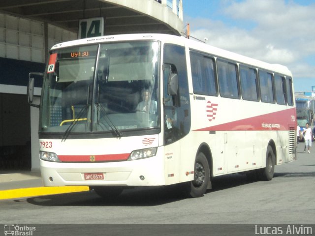 Empresa de Ônibus Pássaro Marron 7923 na cidade de Aparecida, São Paulo, Brasil, por Lucas Alvim. Número da foto: #1265804.