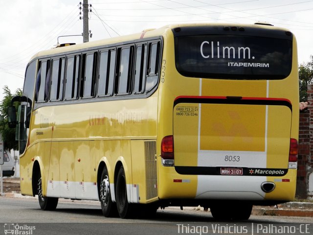 Viação Itapemirim 8053 na cidade de Palhano, Ceará, Brasil, por Thiago Vinicius. ID da foto: 1264897.