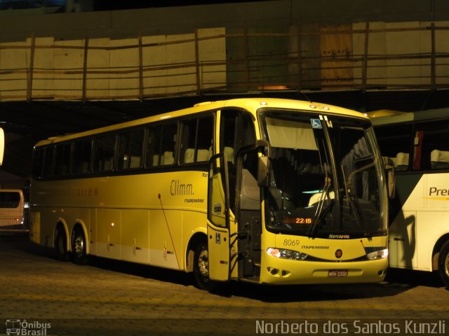 Viação Itapemirim 8069 na cidade de Belo Horizonte, Minas Gerais, Brasil, por Norberto dos Santos Kunzli. Número da foto: #1264931.