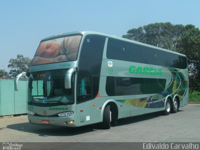 Viação Garcia 7174 na cidade de Curitiba, Paraná, Brasil, por Edivaldo Carvalho. ID da foto: 1265719.