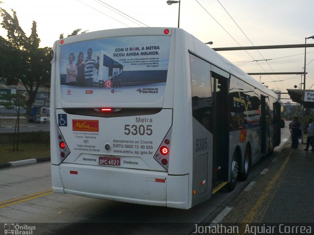 Metra - Sistema Metropolitano de Transporte 5305 na cidade de São Bernardo do Campo, São Paulo, Brasil, por Jonathan  Aguiar Correa. ID da foto: 1266626.