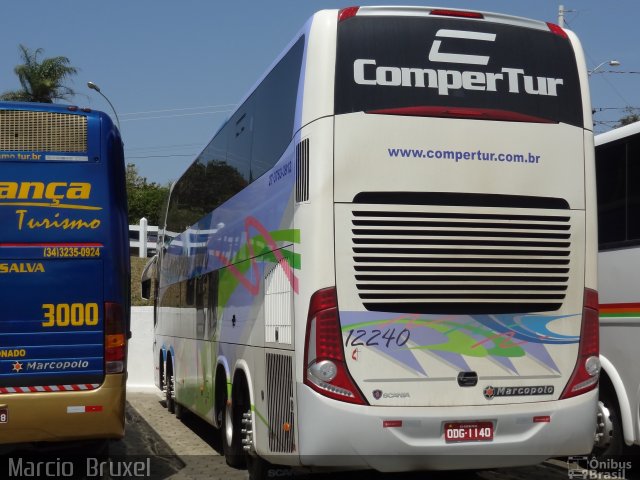 ComperTur Transportes Turísticos 12240 na cidade de Cachoeira Paulista, São Paulo, Brasil, por Marcio  Bruxel. Número da foto: #1268681.