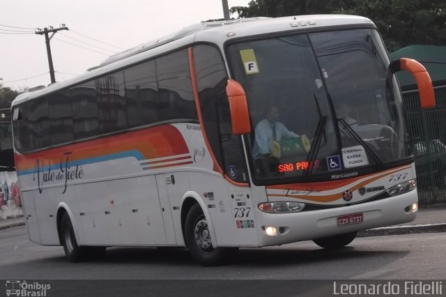 Viação Vale do Tietê 737 na cidade de São Paulo, São Paulo, Brasil, por Leonardo Fidelli. Número da foto: #1270035.
