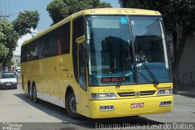 Viação Itapemirim 45307 na cidade de Rio de Janeiro, Rio de Janeiro, Brasil, por Eduardo Oliveira. Número da foto: #1269250.