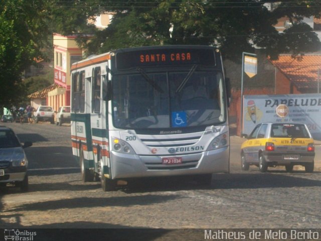 Viação Edilson 200 na cidade de Dores do Indaiá, Minas Gerais, Brasil, por Matheus de Melo Bento. ID da foto: 1270310.